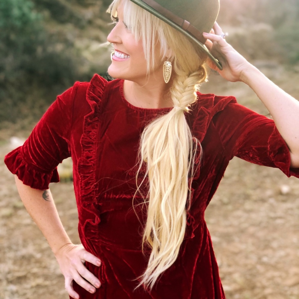 ASOS velvet dress